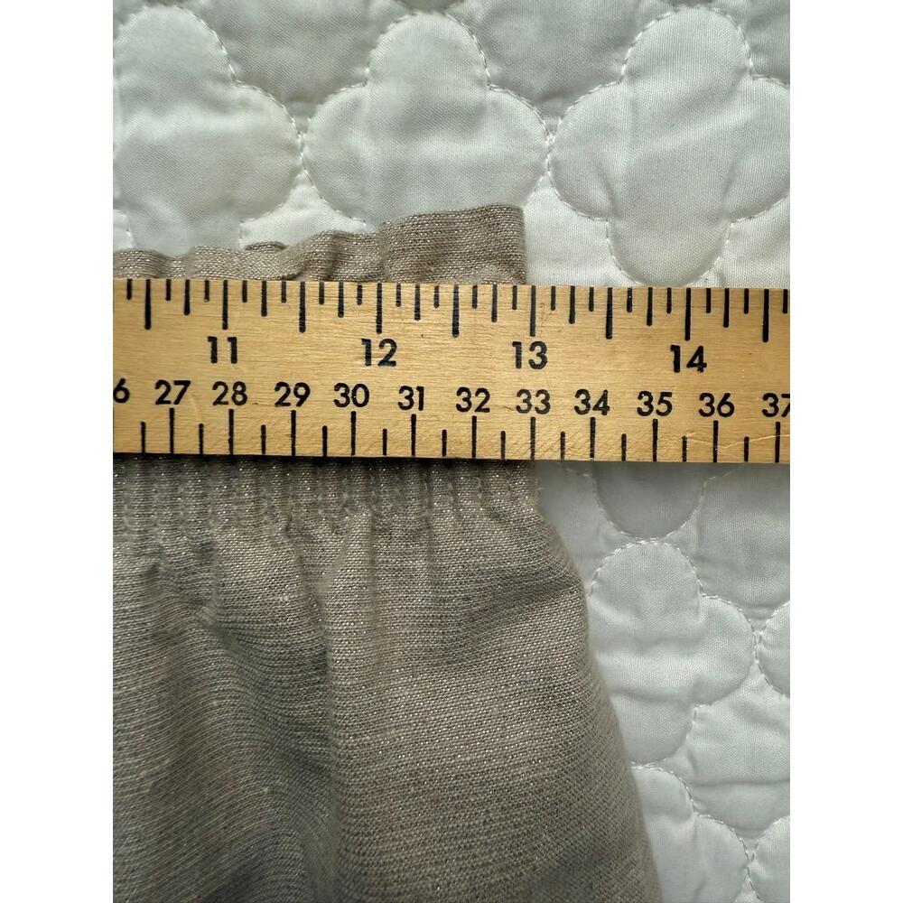 J.Crew‎ Champagne Gold Shimmer Skirt Elastic Waistband XS - Picture 2 of 7